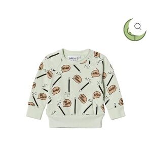 Magic Print Kids Sweatshirt - Light Green by Tobias & The Bear